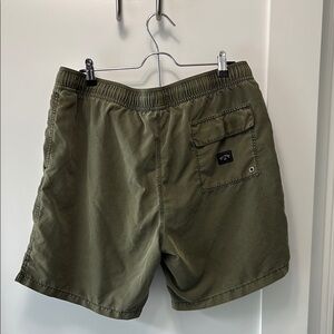 Olive Green Casual Shorts
